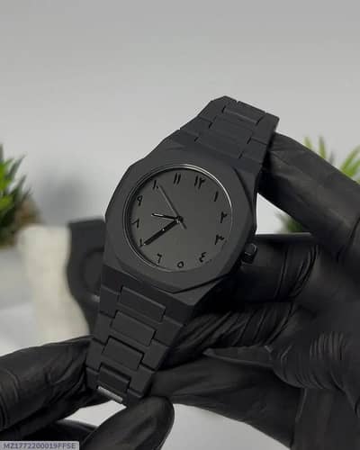 black Arabic watch