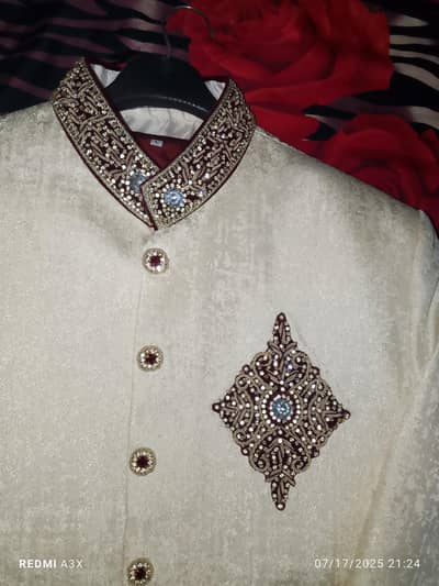 sherwani with khussa & imama