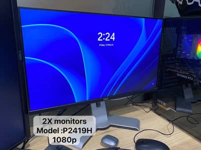 Dell bezel less and HP monitors 1080p