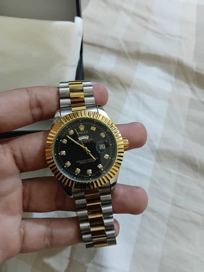 rolex watch threetone