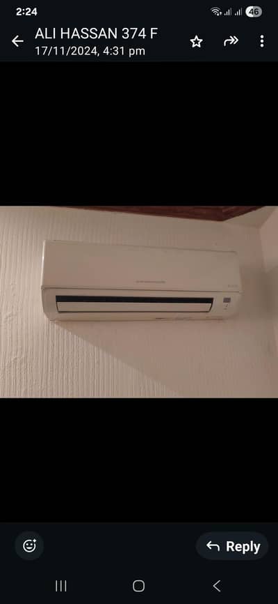 mitsubshi electric one ton ac  03334522005