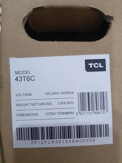 Tcl 43t6c Q led