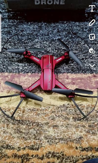 beautiful and new drone but without battery and charger