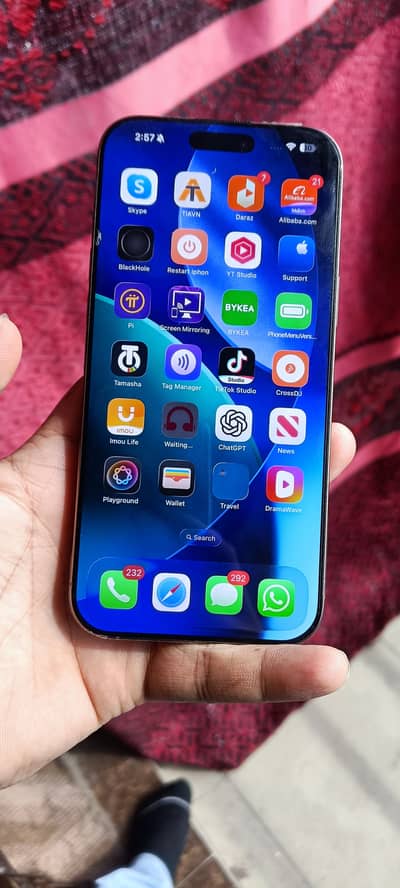 Apple iphone 16 pro max 256 GB NON PTA 10/10 condesion box -cable -