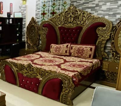 Bed+ dressing+almare+Table