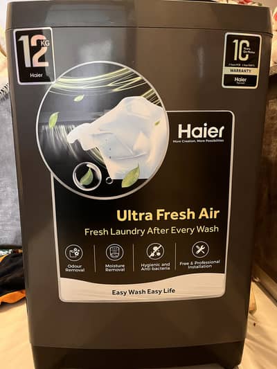 Haier washing machine 12kg (Fully Automatic)