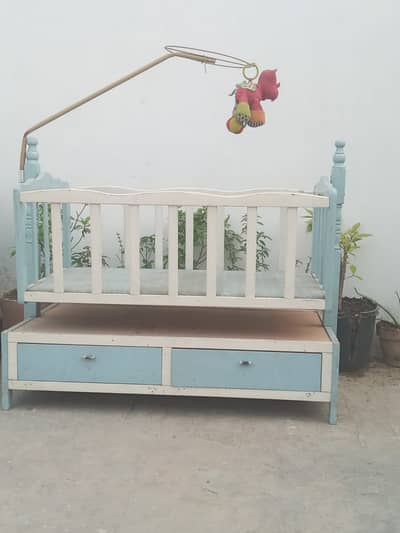 Kids Bed Wooden swing