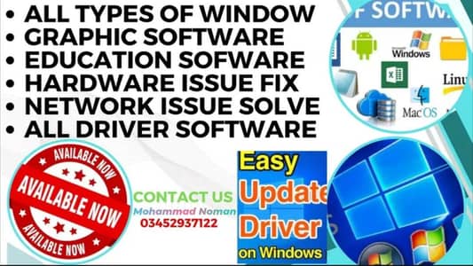 All Types of Software & Windows Installation Services.