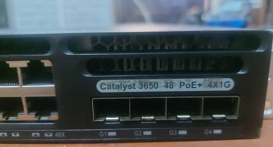 Cisco 3650 L3 Switch and Media converter
