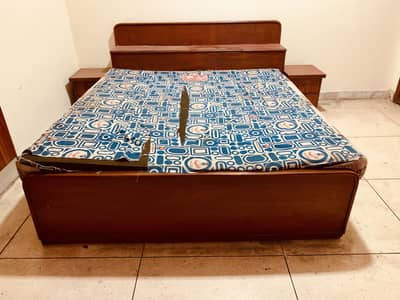 Pure wooden double bed