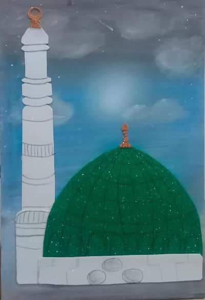 Masjid e Nabawi painting