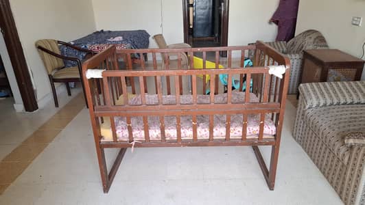 Baby cot with mattress