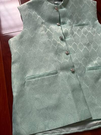 Men’s Ice Blue Waistcoat – Excellent Condition