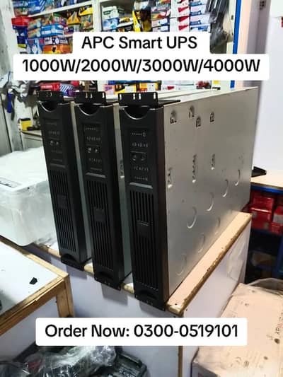 APC UPS 1000W,1300W,2000W,3000W,4000W Box Pack & Imported Used