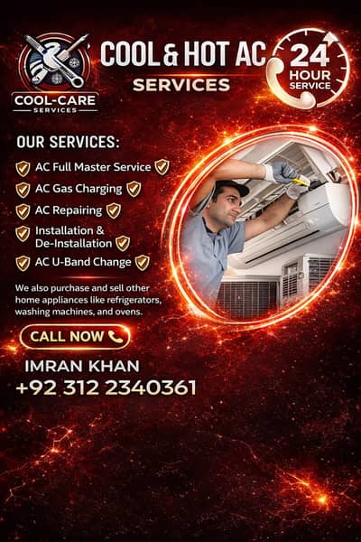 AC Repairing & Installation Service | 24 Hour AC Service Karachi