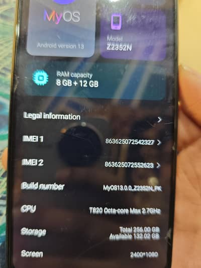 Nubia neo 2 5 g with box and charger 10 by 10 golden