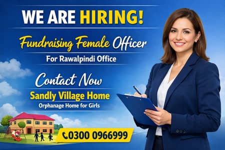 We Are Hiring Fndraising Female Officer