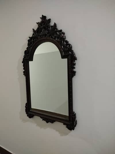 Wooden Mirror with console table
