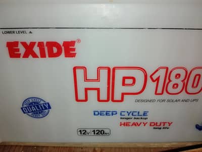 Exide 21 plates 120amp- only 8 months