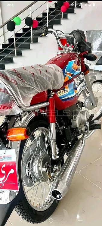 New Honda CD-70-2026, RED PPF Coated