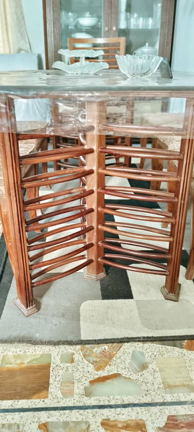 Dining table with 6 chairs