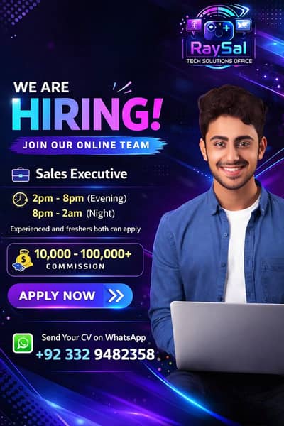 RaySal Tech Solutions is hiring sales executives