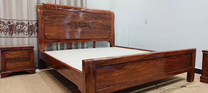New bed set ha use nhi hwa king size solid wood side tables dressing