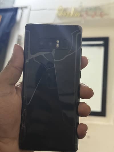 Samsung note 8 patch phone sim workings back crack 3 dots baqi all oka