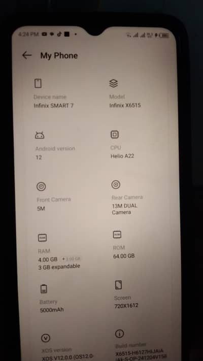 Infinix smart 7 Good in condition