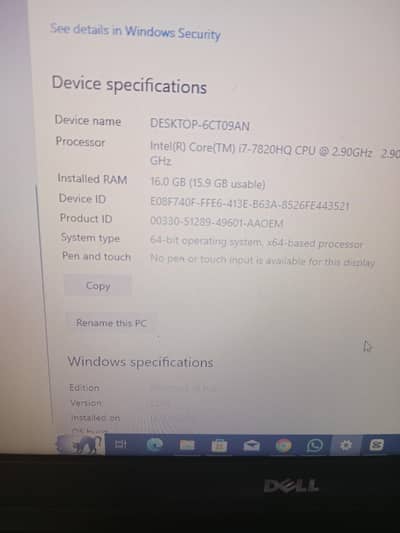 Dell model 5480 16ram 500ssd laptopa & charger  contect _03014300366