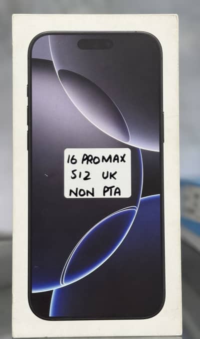 IPHONE 16 PRO MAX 512 GB UK BOX PACK NON PTA NON ACTIVE