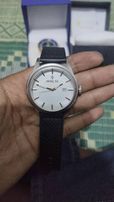 Original leather strap with pure steel body.