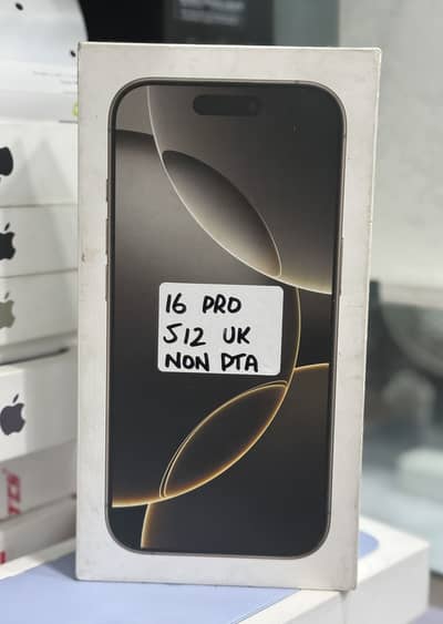 IPHONE 16 PRO 512 GB UK NATURAL NON PTA BOX PACK NON ACTIVE