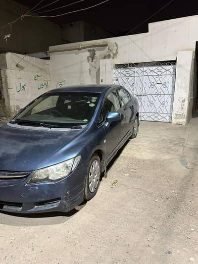 civic reborn blue colour model 2007 baki touch up wagera hai