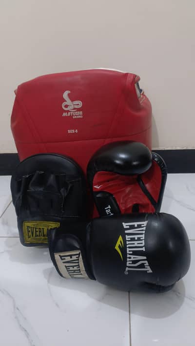 Boxing | punching Gloves, mits, Chest guard | karate | MMA kit safety
