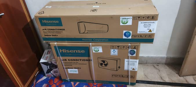 New 1.5 ton Hisense Air conditioner Box Pack under warranty