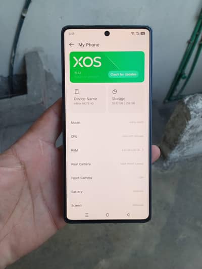 infinix note 40 with box 03224596230