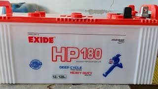 Exide HP 180 used 120 Ah, 2.5 hour backup