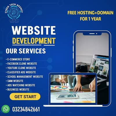 Professional Web & Android App Development | 1 Year Free Hosting & Do