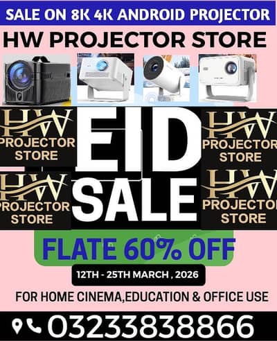 FULL HD 4K 8K ANDROID  SMART PROJECTOR/ MULTIMEDIA PROJECTOR/CINEMA