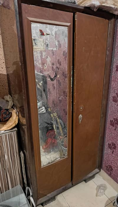 Steel Wardrobe with Internal Safe (Tijori) and Mirror