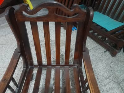 wooden sofa with cushion