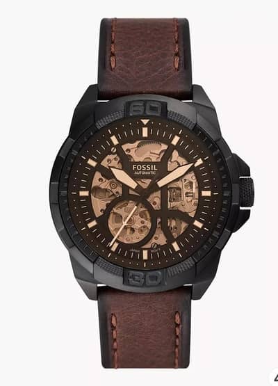 Men's Bronson Automatic Brown Leather Watch | ME3219