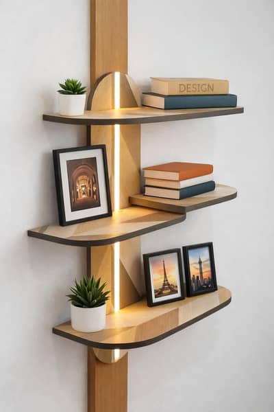 Wall shelf with Light