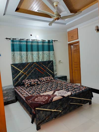 25x40 Fully Furnished Ground Portion Available For Rent with 2 Bedrooms in G13 Islamabad