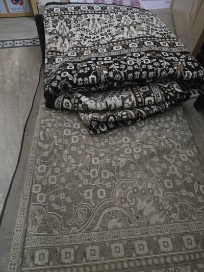 omani carpet black white color