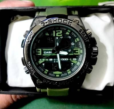 Casio G Shock Army Green Color