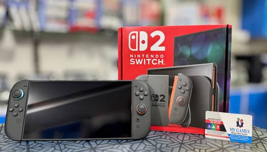 NINTENDO SWITCH 2 ONLY 2 TIME USED FULL BOX AT MY GAMES