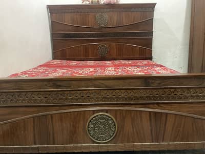 King size bed without mattress