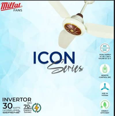 Millat, Royal, Pak Fan, GFC, ceiling fan AC DC